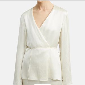 Theory Wrap Jacket in Hammered Viscose